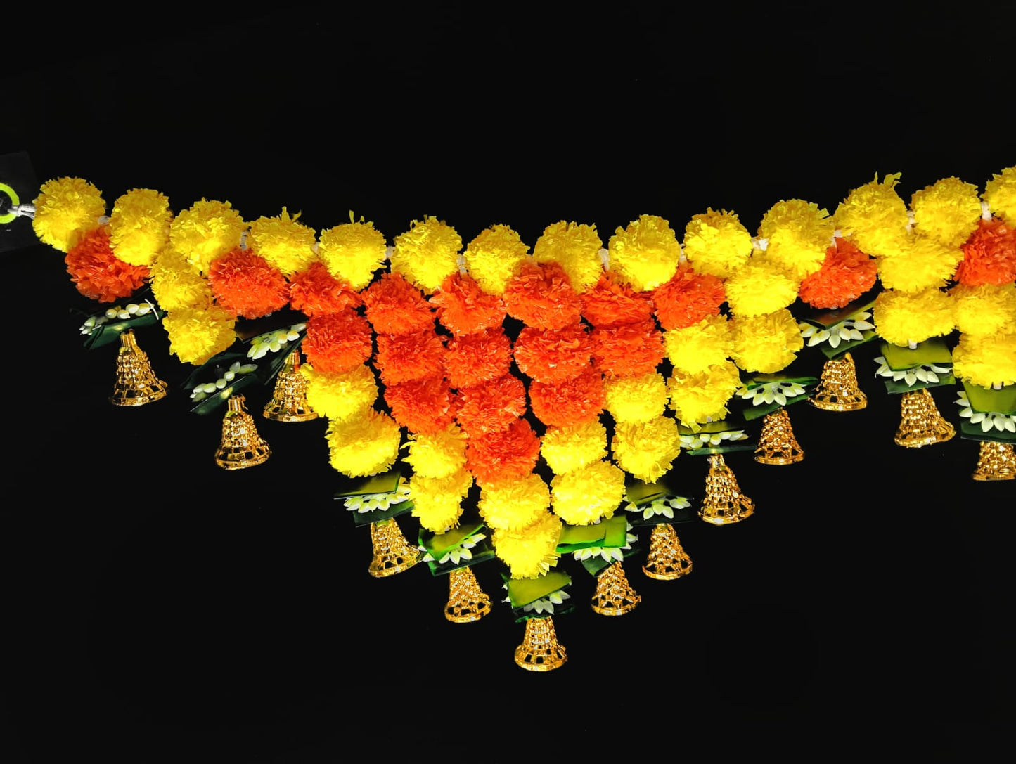 11148 Toran Garlands for Door Main Entrance Hanging Artificilal Marigold Flower Handmade Bandhanwar Home Decoration {3 feet }