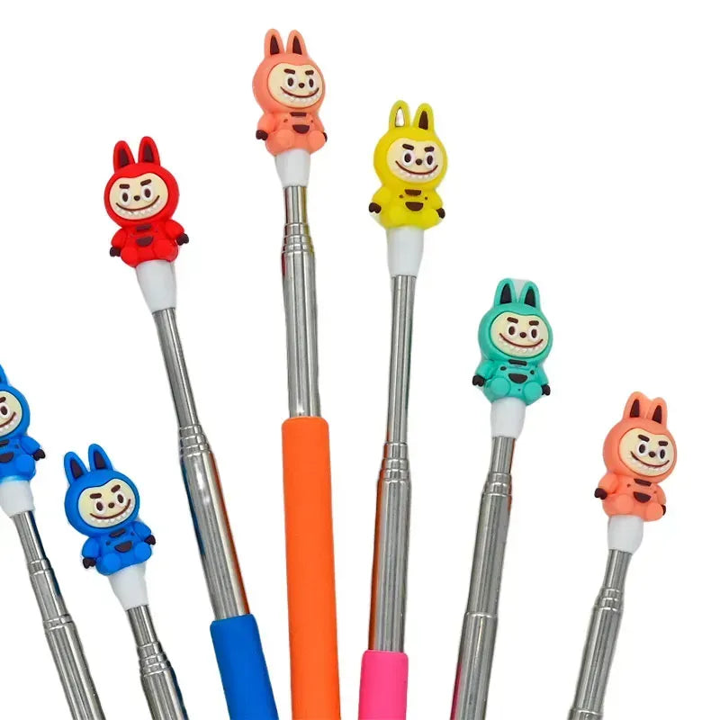 11288 Labubu Stick for Classroom: Extendable Telescopic Presentation Teacher Pointer Stick for Classroom Whiteboard Pointer