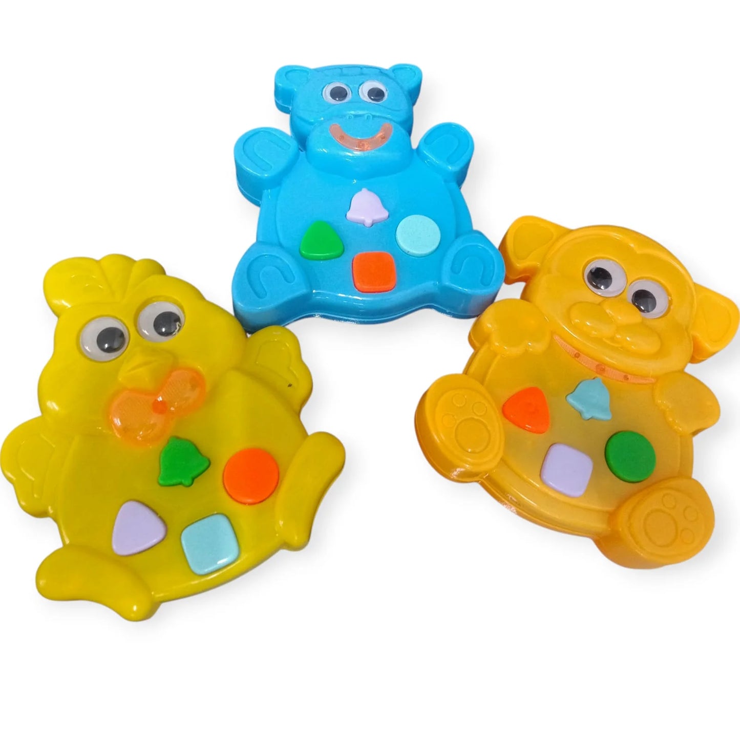 20084 Musical and Light Phone Toy Cow Shape 4 Different Button/Battery Operated {Random}