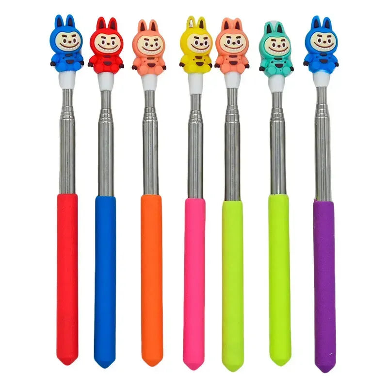 11288 Labubu Stick for Classroom: Extendable Telescopic Presentation Teacher Pointer Stick for Classroom Whiteboard Pointer