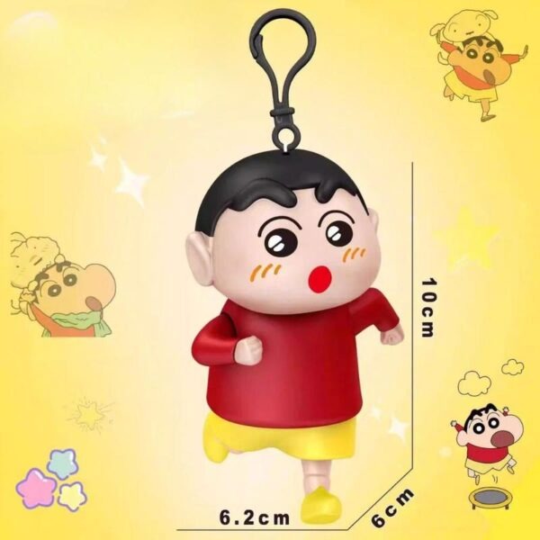 11322 Red Shinchan Race-Ready Pull String Keychain