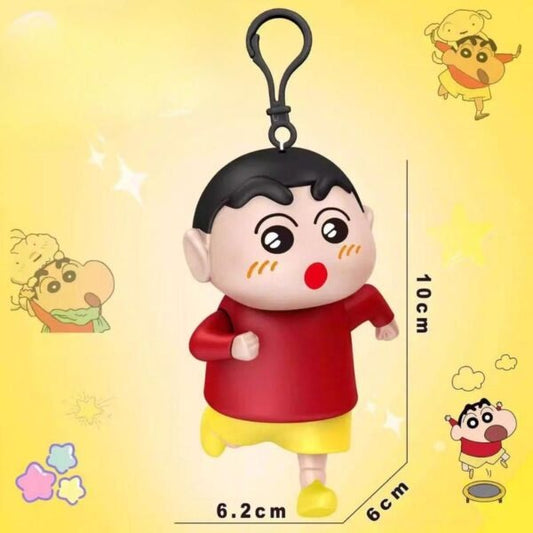 11322 Red Shinchan Race-Ready Pull String Keychain