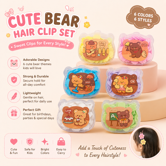 0504 Teddy Bear Paper Soap Portable Hand Wash Soap - Travel Friendly Hygiene Accessory for Kids