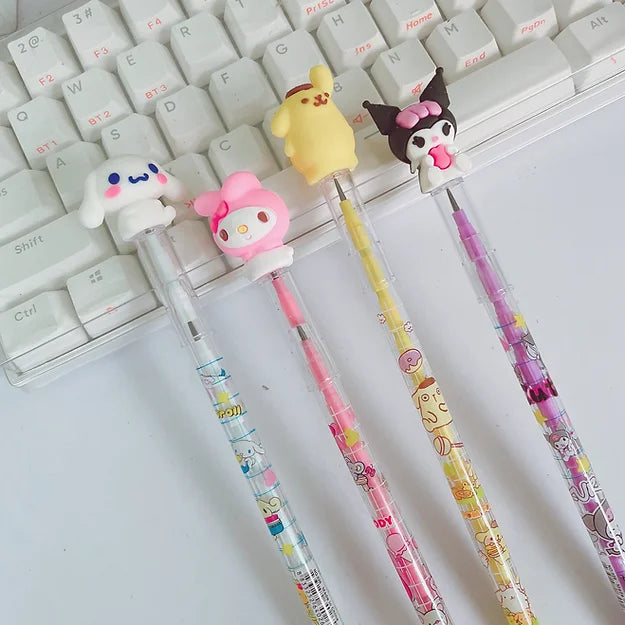 3052 (12pcs)Dhakka Pencil For Kids Cartoon