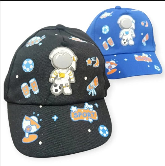 20111 Boys Baseball Cap 3D Cartoon Character Cap With Light Random
