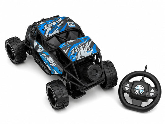 21027 Premium Alloy Rock Crawler - Rechargeable Remote Control Car Toy with Off-Road RC 2WD Monster Truck Gift for Kids Boys and Girls Age 4-12+ (2 colour available)