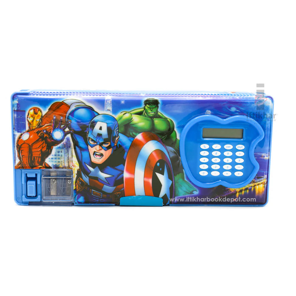 20573 Apple Calculator Pencil Box for Boys Geometry Box {Random Color}