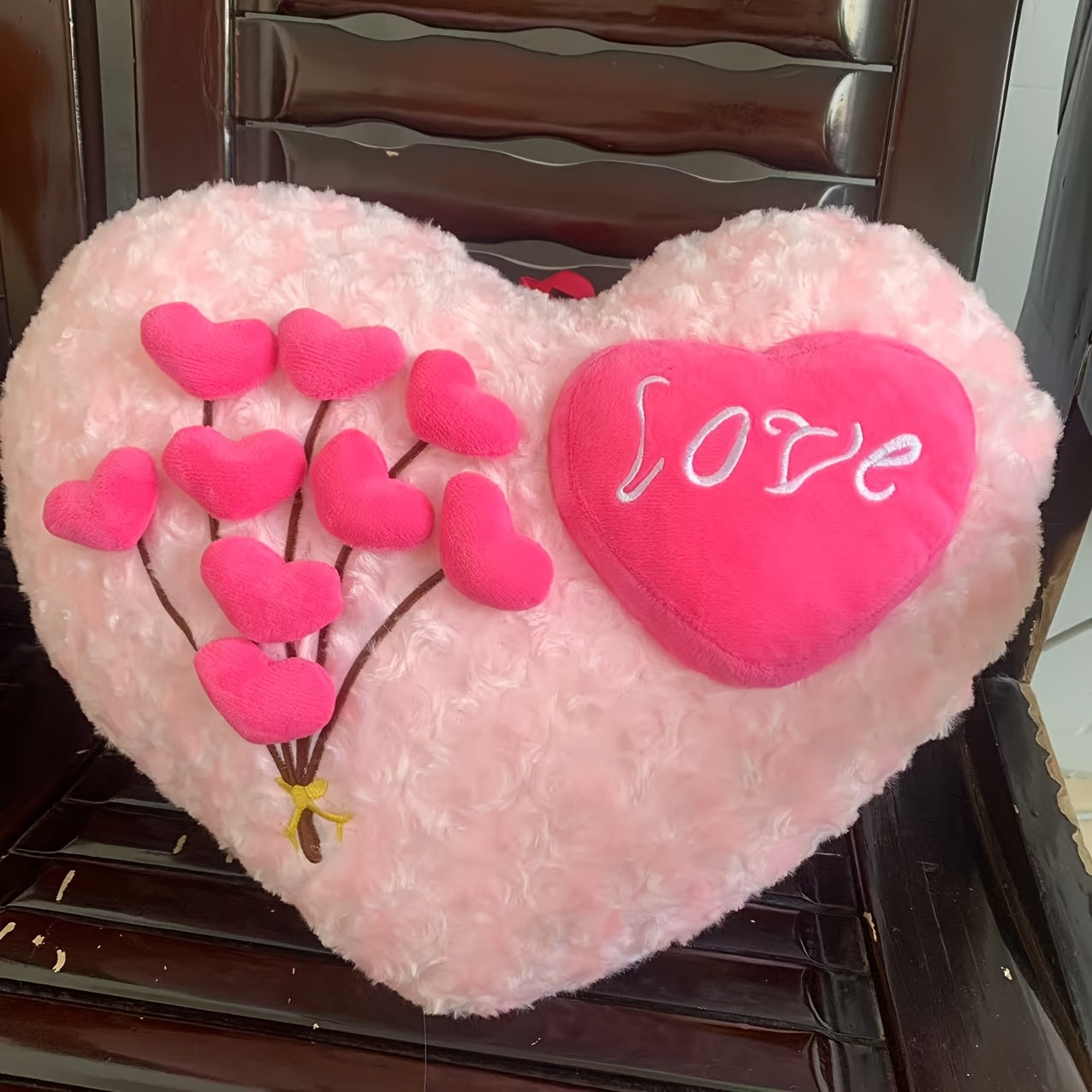 20336 Cute Throw Pillow Heart Shaped Home Decor for Bedroom Living Room Couch Style {28*17 Cm}