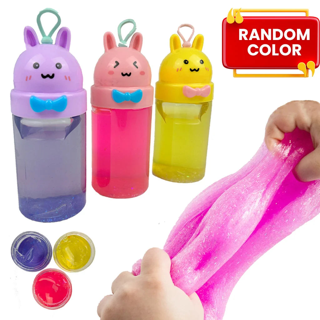 9093 RABBIT SLIME Toys Crystal Mud/Foam Balls Murah Random Color