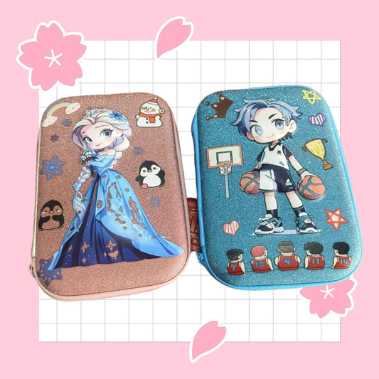 20100 Glitter Pencil Case with Compartments, Pencil Pouch for Kids, School Supply Organizer Pencil Box for Students