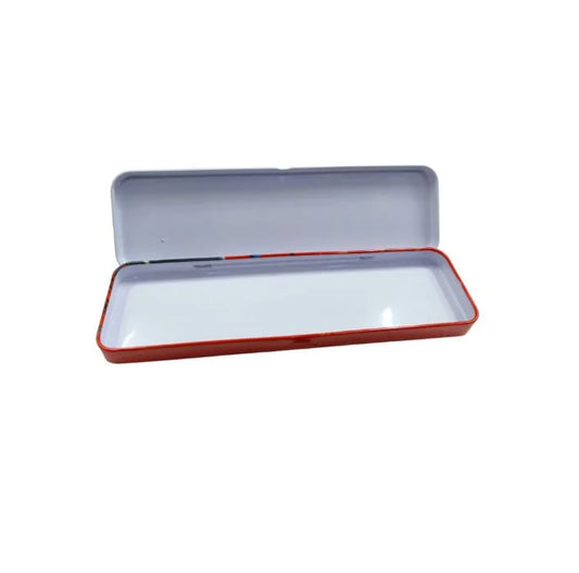 188438 Cartoon Printed double Metal Pencil Box