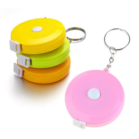 20611   60-Inch 1.5 Meter Retractable Measuring Tape & Tailor Soft Tape Measure Keychain {Multicolor}