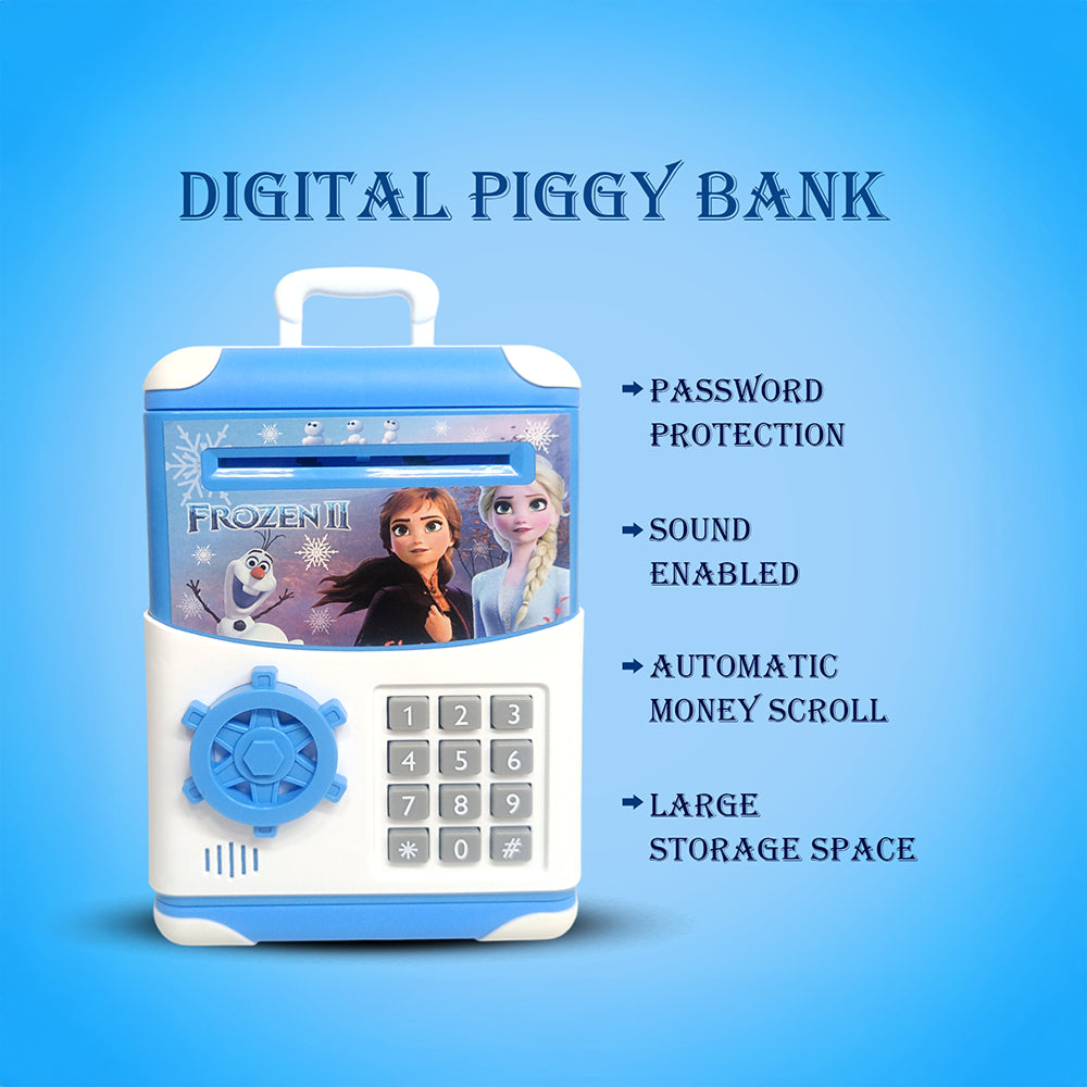 20194 Piggy Savings Bank with Electronic Lock Piggy Bank ATM with Password, Cartoon Piggy Bank for Kids