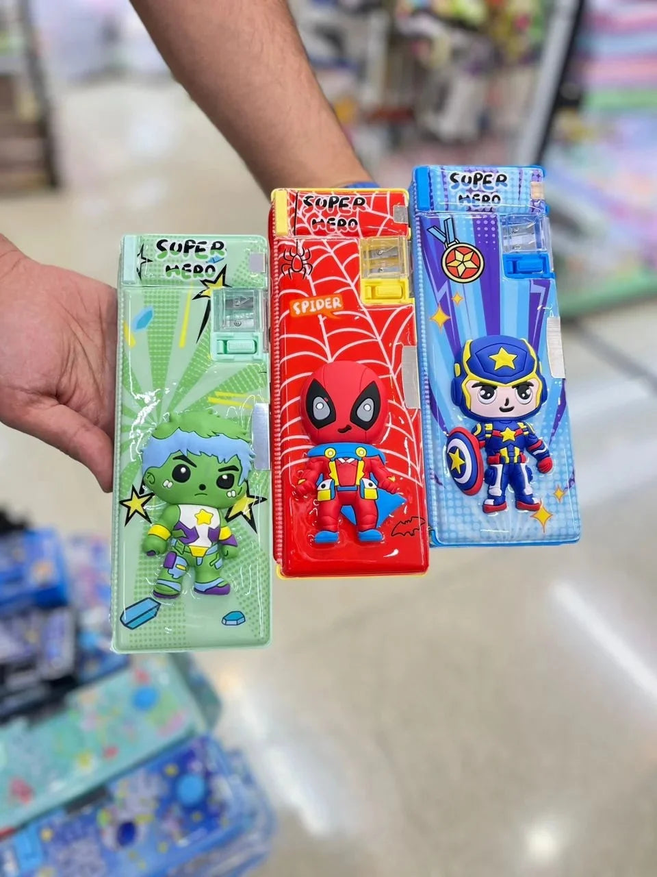 HBC-569-8 3D Magnetic Pencil Compass Box {Multicolor}