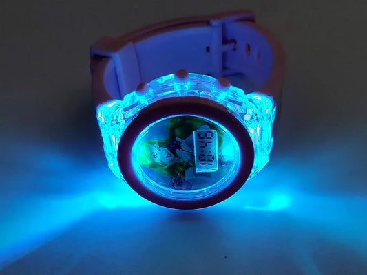 8010 Digital Watch for Kids with Disco LED Lights and music Boys
