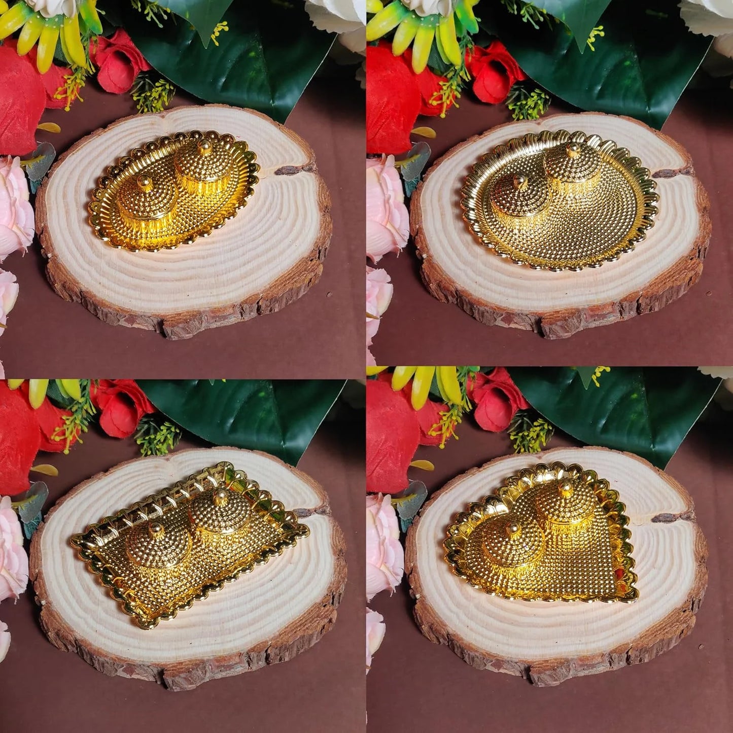 10123 Haldi kumkum holder {Random Desugn}