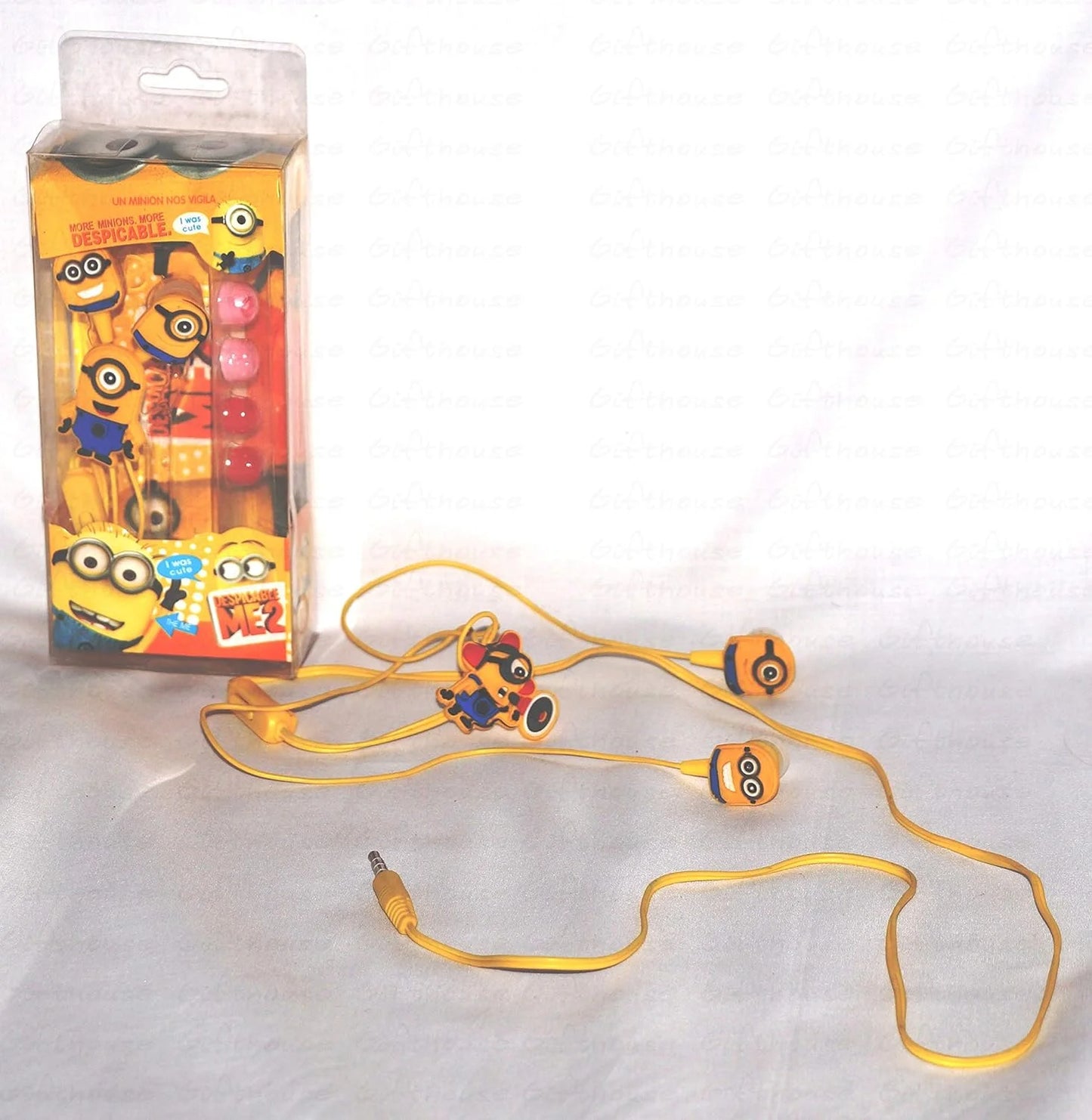 A03-03 Beautiful Minion Earphones/Headphones for Kids/Girls/Boys