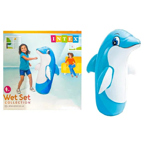 44670  Bop Bag Hit me Dolphin Toys for Kids Punching Bag for Kids hit me Toys size-97*61cm