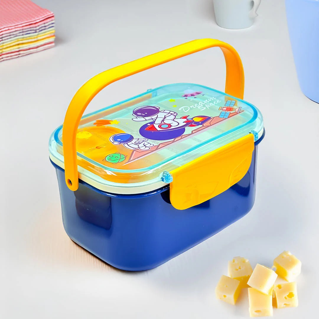 2572 Customized Big Lunch Box with Unicorn/Dragon Design {Random Design}