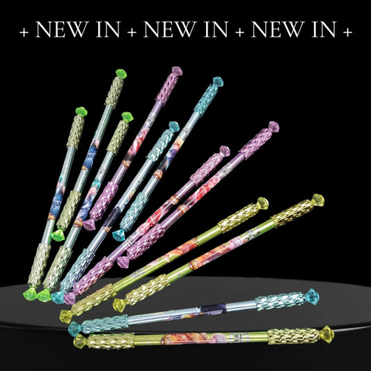 10679 {12 Pcs} 2 in 1 Colorful Diamond Rollerball Pen and Pencil for Kids