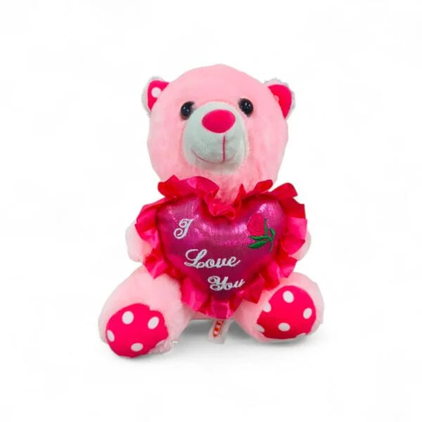 20088 Soft & Cute Red Color With Hreat Just For You Teddy Bear 20 Cm {Multicolor}