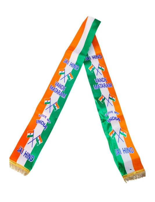 10237 Silk Mufflers India Flag Colour (Multicolour) – Pack of 25