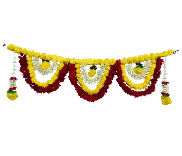 5016 Door Pom + Cotton Toran 3 Feet Reusable