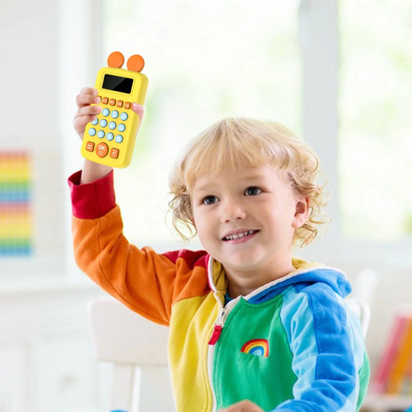V20 Electronic Math Games for Kids Addition, Subtraction, Multiplication & Division, Calculator for Kids Size=11*7 Cm {Multicolour}