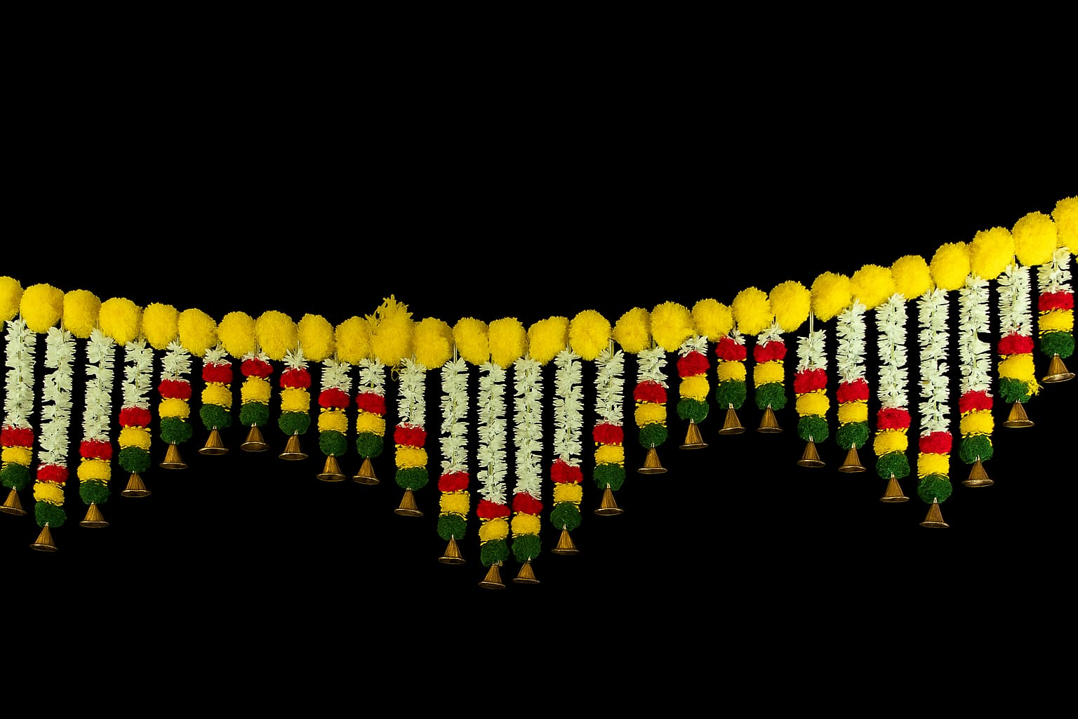 11158 Home Decoration Artificial Premium Design Flower door toran for diwali, onam, house warming and other festivals {6 Feet}