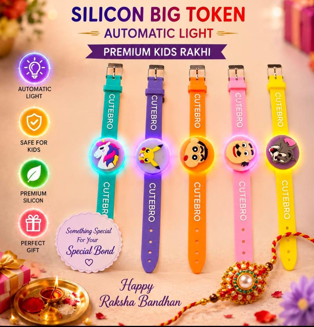 21042 (Pack of 12) Random Cartoon Character Kids Wrist Watches