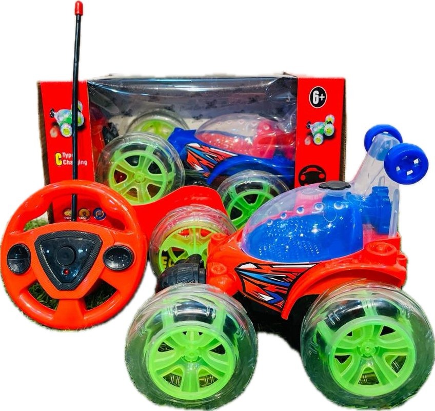 9802M  360° Stunt Remote Control Car for Kids | Double-Sided Flip RC Car with LED Lights & Music | High-Speed Racing Toy for Boys & Girls