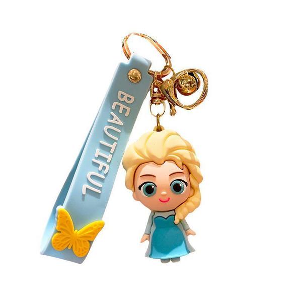 20388 Elsa Princess Keychain Frozen Cute Snow Treasure Doll Car Keyring Pendant Couple Schoolbag Ornament Keychain