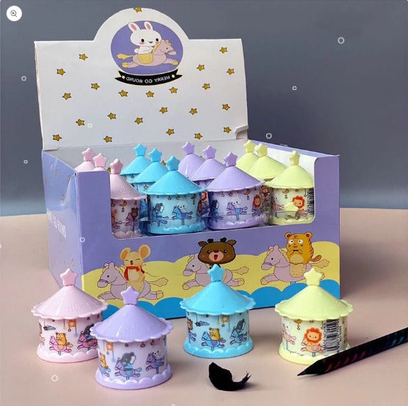 20513 Merry - Go Round Carousel Dual Pencil Sharpener milticolor