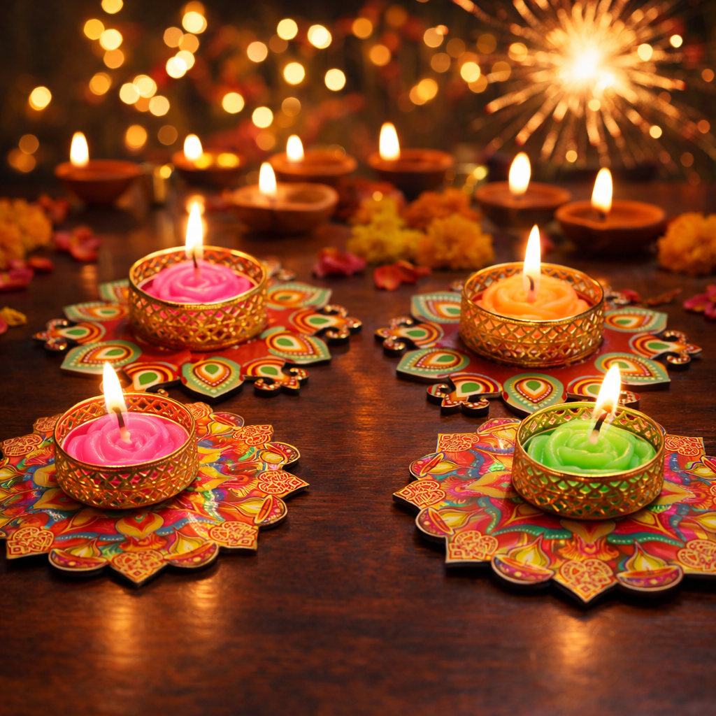 20398 Candle Holder for Diwali Decoration