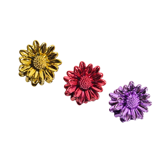 20619 {Pack of 10} Floral Hair Clutcher Random Color for Women and Girls