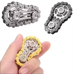 20603 Chain Gear Fidger Spinner, Fidget Toys for Kids, Fidget Toys, Black Compact Fidget Toy for Kids Adults Bicycle Chain