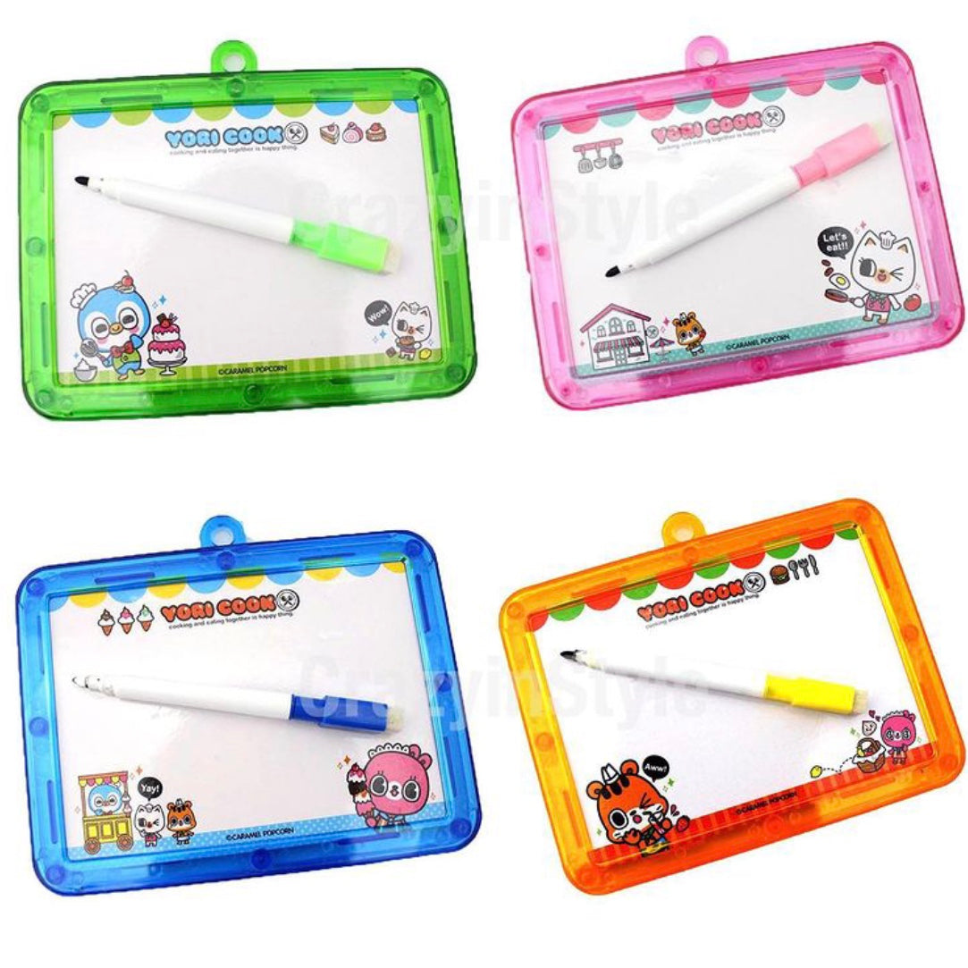 0018-A18 White Board Two in One Slate with Marker, Eraser, for Kids Creative Learning Board for Toddlers {Random Color}