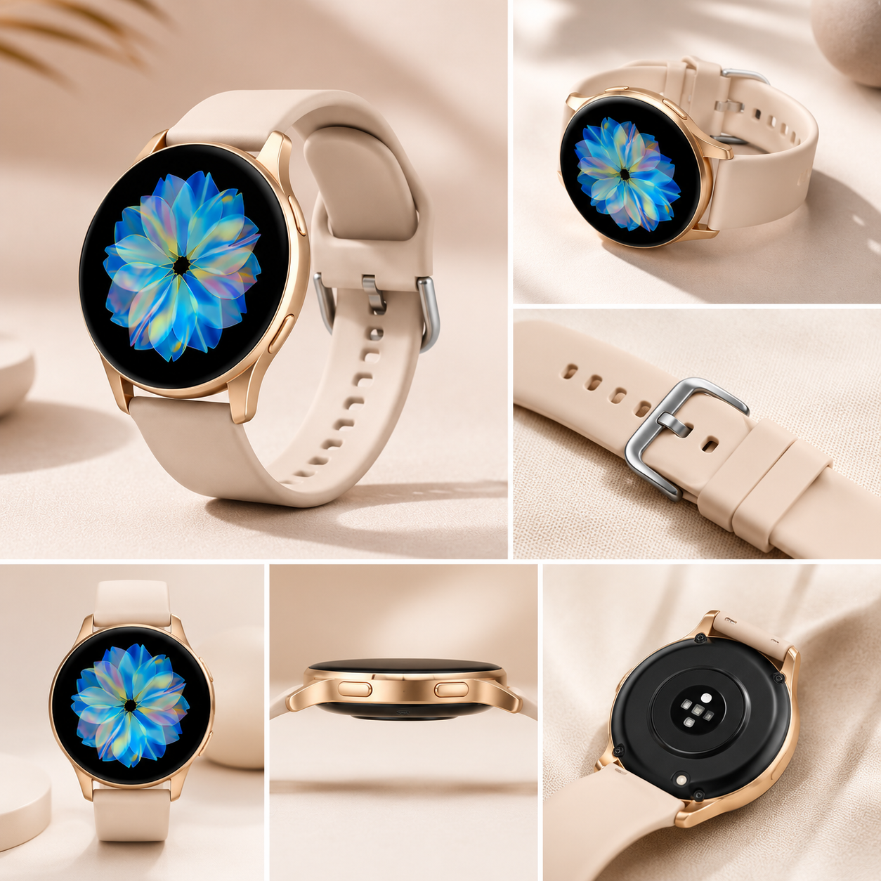 8036 SmartWatch Active 2 Bluetooth Black, Aluminium Dial Belt and Chain watch