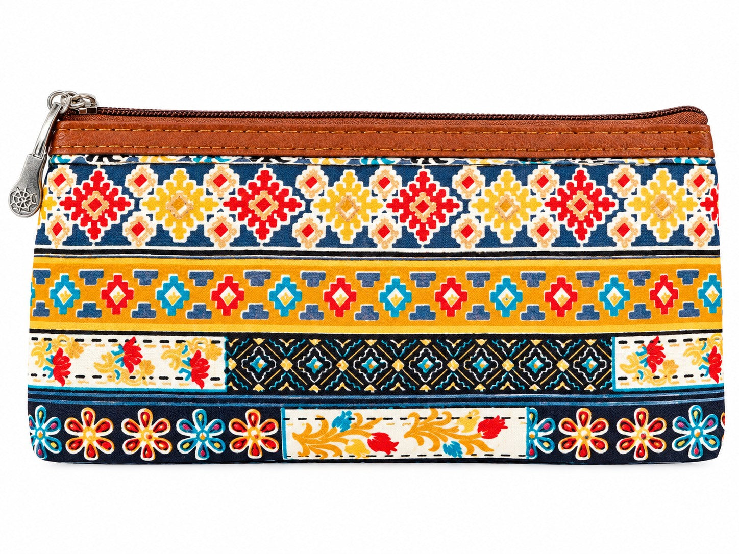 21257 Colorful Floral Printed Zipper Pouch