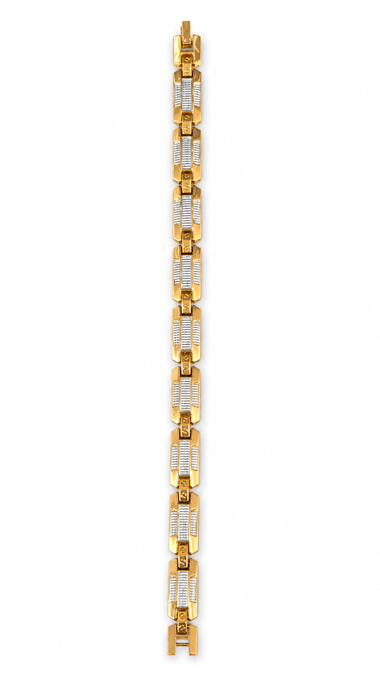 21170 Men Gold-Plated Link Bracelet