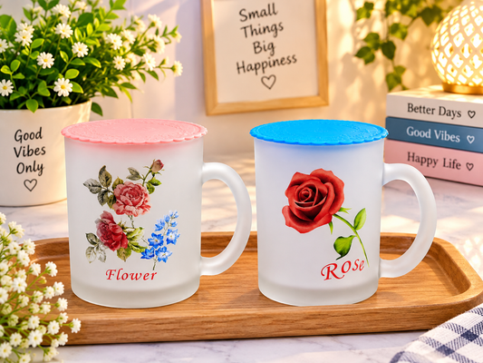21231 Random Design Print Coffee Mug with Lid