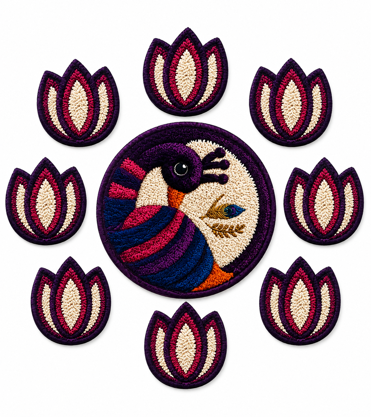31120 Random Design DIY MDF Rangoli & Wall Decor Craft Kit – Multi-Design - Lotus Mandalas, Kalash Motifs, Paisley (Kalka) Shapes & Sunburst Cutouts | Wooden Art & Craft Bases for Painting, Resin Art, Mandala Art, Diwali Decoration & Home Decor