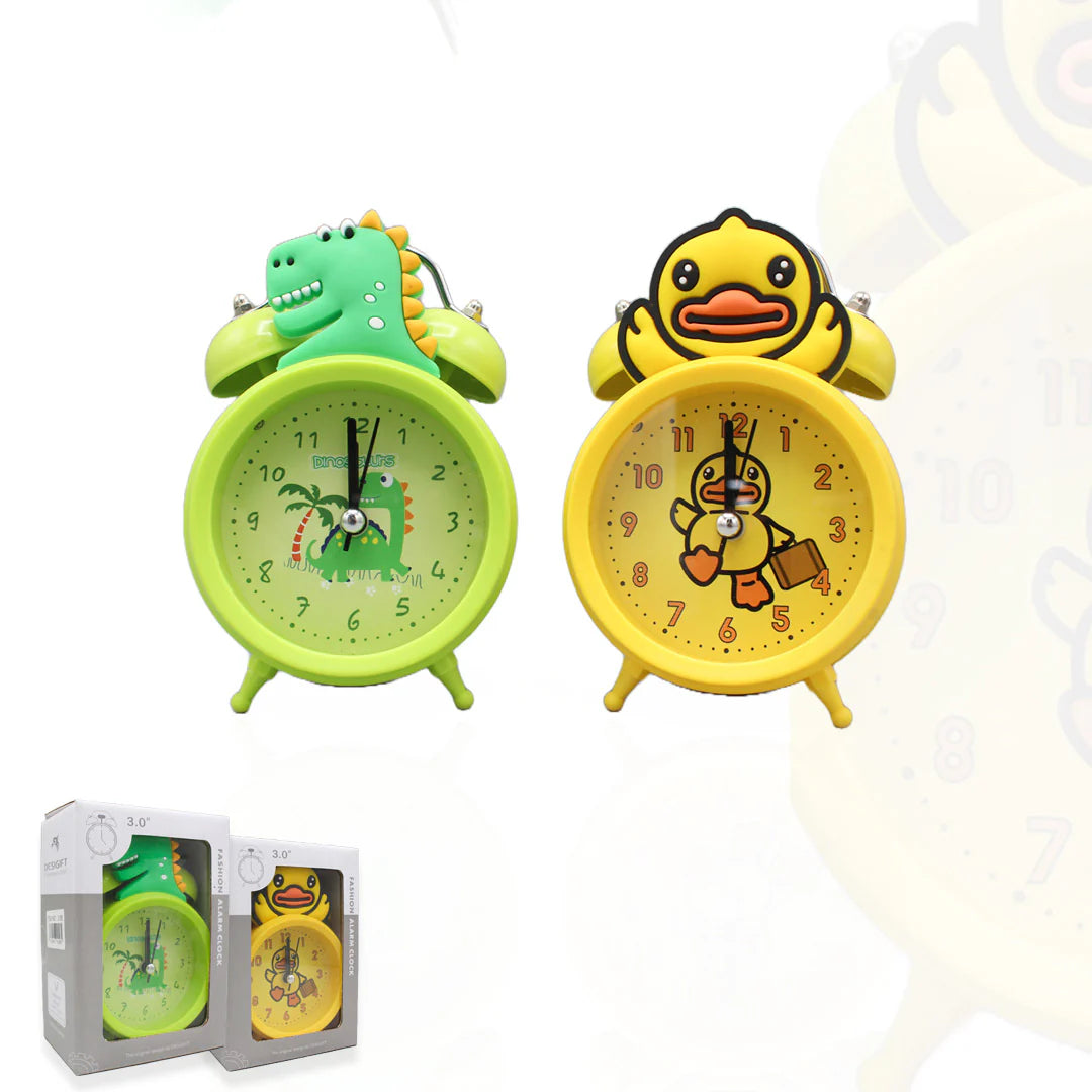 2371 Twin Bell Analog Table Alarm Clock with Backlight for Heavy Sleepers Alarm Clock for Students Funny Cute Cartoon  Shape Alarm Clock for Girls Kids Boys