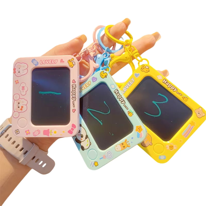 20367 Gifts- Drawing Board Keychain for Kids Reusable Writing Tablet with Pen {Multicolor}