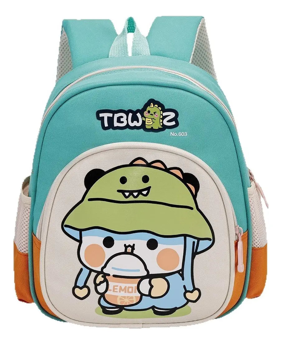 20541 Hot Selling Waterproof Cartoon Unisex Kids bag with Spine Protection for Kindergarten School {Random Color}