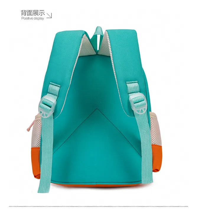20541 Hot Selling Waterproof Cartoon Unisex Kids bag with Spine Protection for Kindergarten School {Random Color}