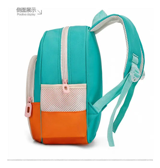 20541 Hot Selling Waterproof Cartoon Unisex Kids bag with Spine Protection for Kindergarten School {Random Color}