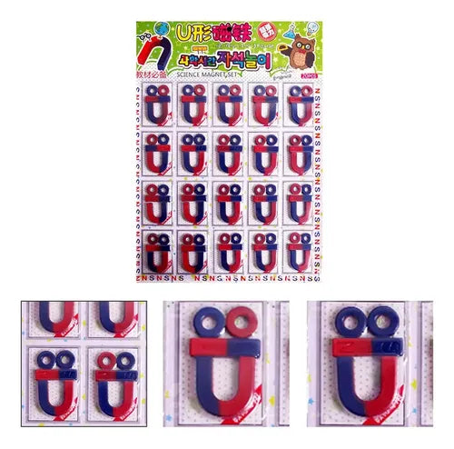 20778 {1 Pack 20 Pcs} Magnets Fun Kids Science School Isotropic Ferrite Magnet Kit Science Education Experiment Educational Toys