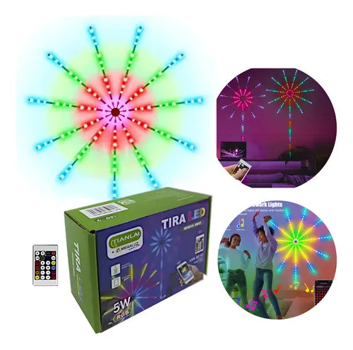 NC-A012 Glowserie Smart Firework Lights with Remote App Control Light Strip