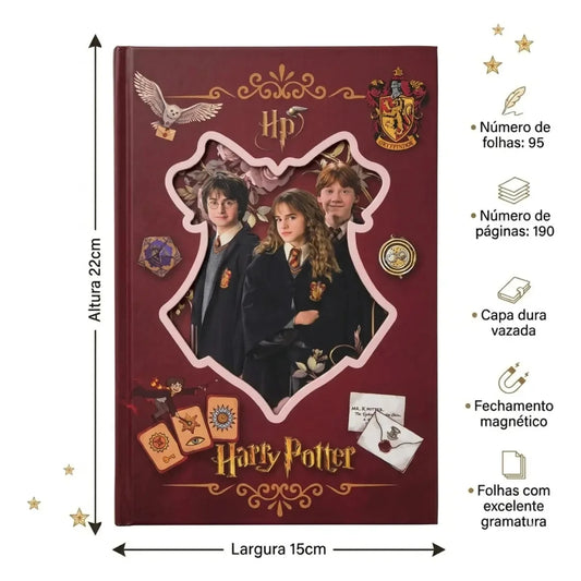 21083 Harry Potter A5 Dairy with Die-Cut Cover